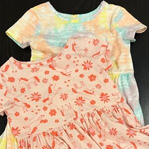 Colorful Kids Summer Dresses unicorn and color bundle.